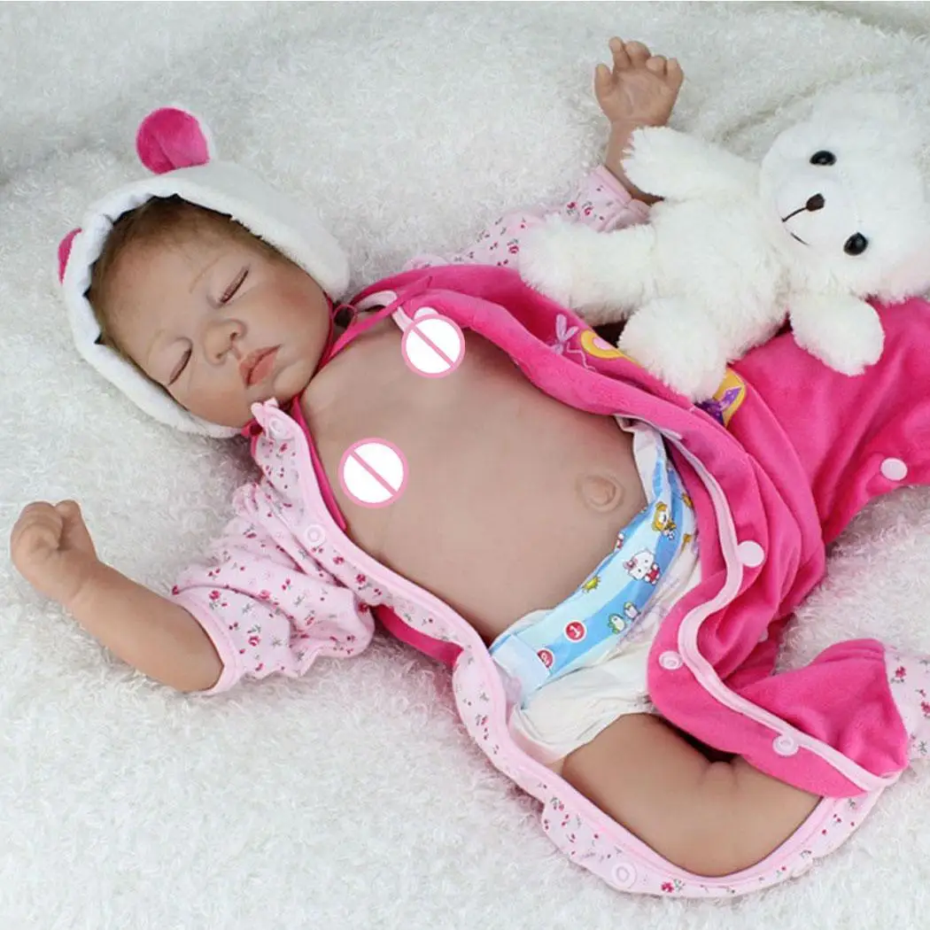

Kids Soft Silicone Realistic With Clothes Reborn Baby Birth Certificate Doll Collectibles, Gift, Playmate
