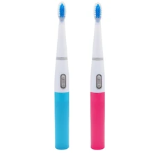 Акустическая звуковая зубная щетка электрическая Водонепроницаемая отбеливающая зубная щетка для путешествий с 3 сменными мягкими головками для зубной щетки