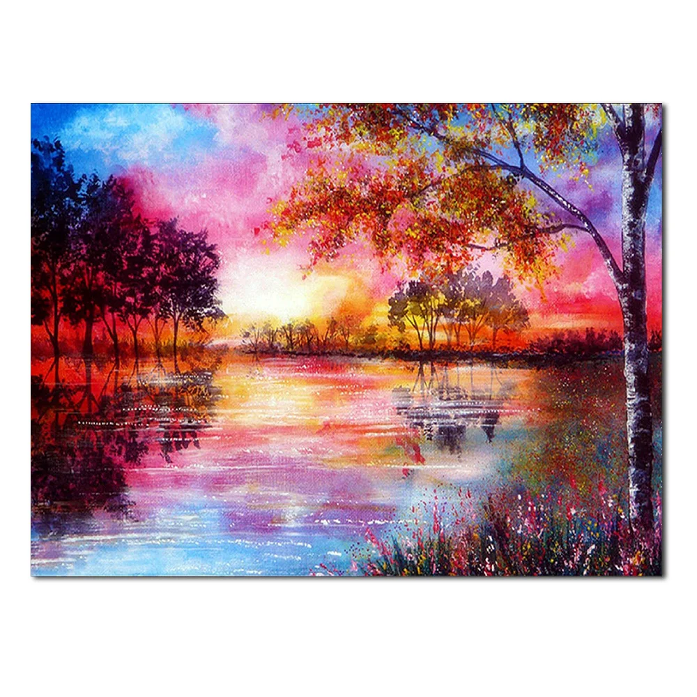 

5D Diy Diamond Painting Full Square Charming Landscape Rhinestone Diamand Embroidery Home Decor For Living Room