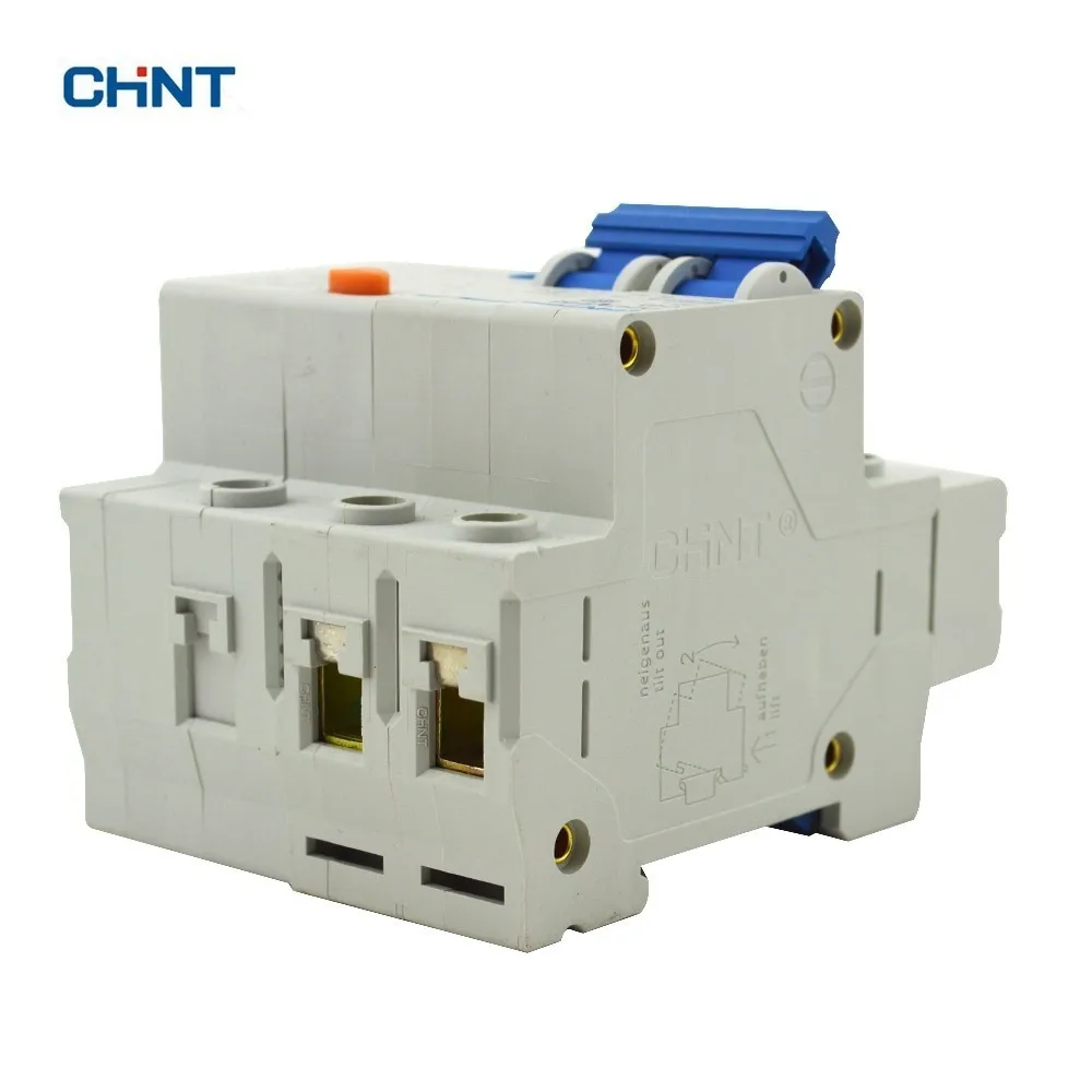CHINT 60A низковольтный выключатель остаточного тока DZ47LE 63 C60 2P прерыватель цепи при
