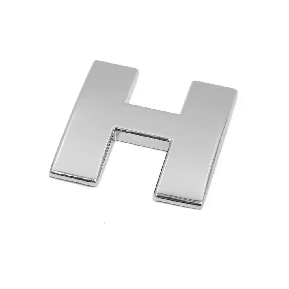

3D DIY Metallic Alphabet Car Sticker Personality Modified Digital Sticker Car Emblem Letter Badge Stick