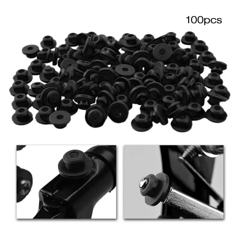 100Pcs Tattoo Needle Rubber Grommets Nipples T Type Needle Pad Tattoo