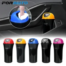 FORAUTO автомобильный мусорный бак мусорное ведро авто дверь сиденье задний козырек мусорное ведро мусорный держатель для мусорного пакета авто-Стайлинг Авто Органайзер коробка для хранения