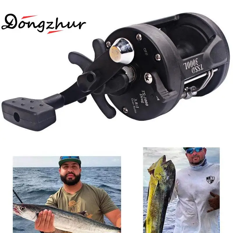 

3.8:1 Trolling Reel Fishing TSSD 3000L/4000L Black Right Hand Casting Sea Fishing Reel Saltwater Baitcasting Reel Coil SCZ9438