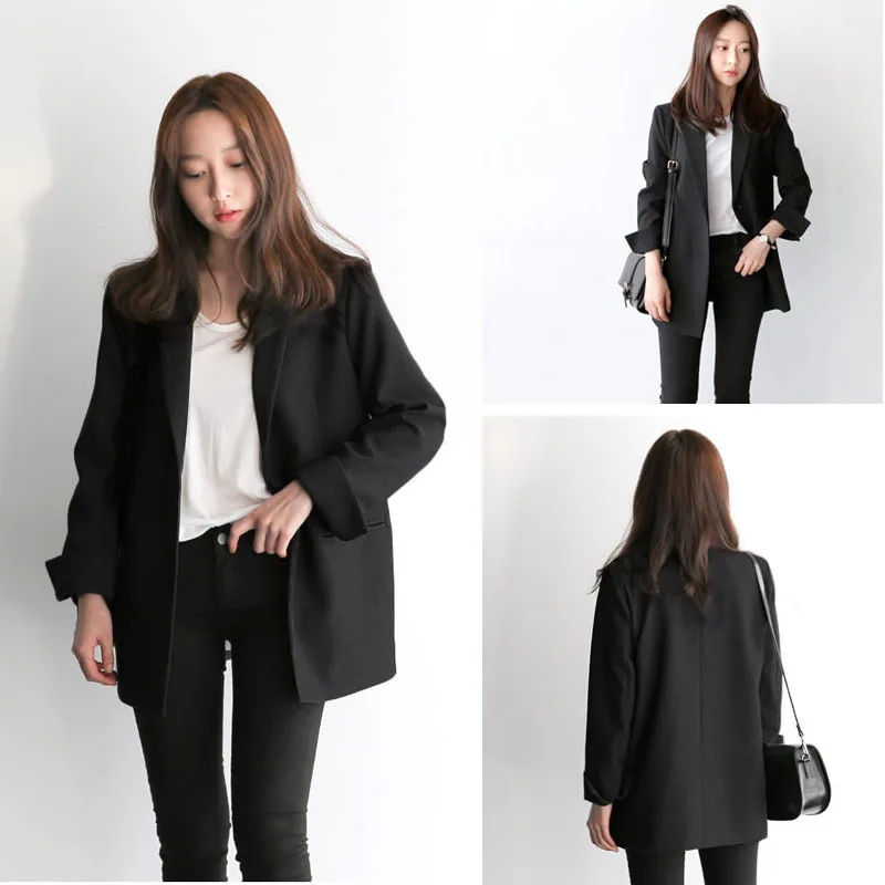 Blazer Jackets For Women Suit Korean Style 2019 Spring Fashion Single Breasted Long Sleeve Blazer Outerwear Jaquetas Feminina