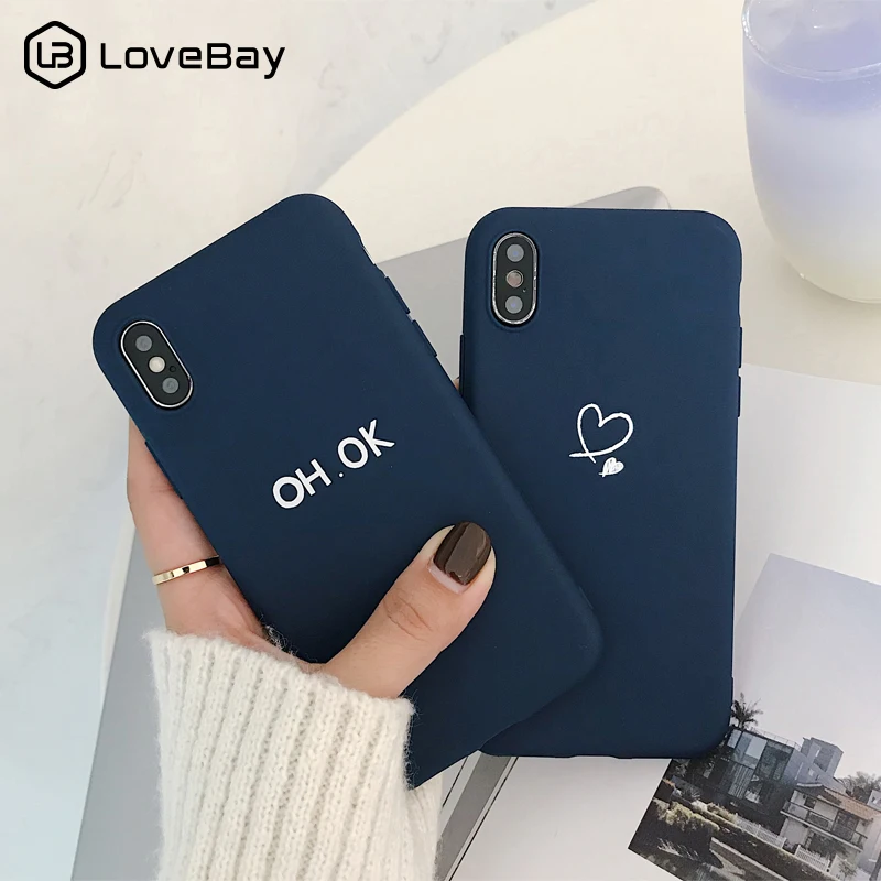 Lovebay Heart Pattern Phone Cases Cover For iphone 7 8 6 6S 5 5S Plus SE XS Max XR X Soft Silicone Ultra-thin Back Cover Shell