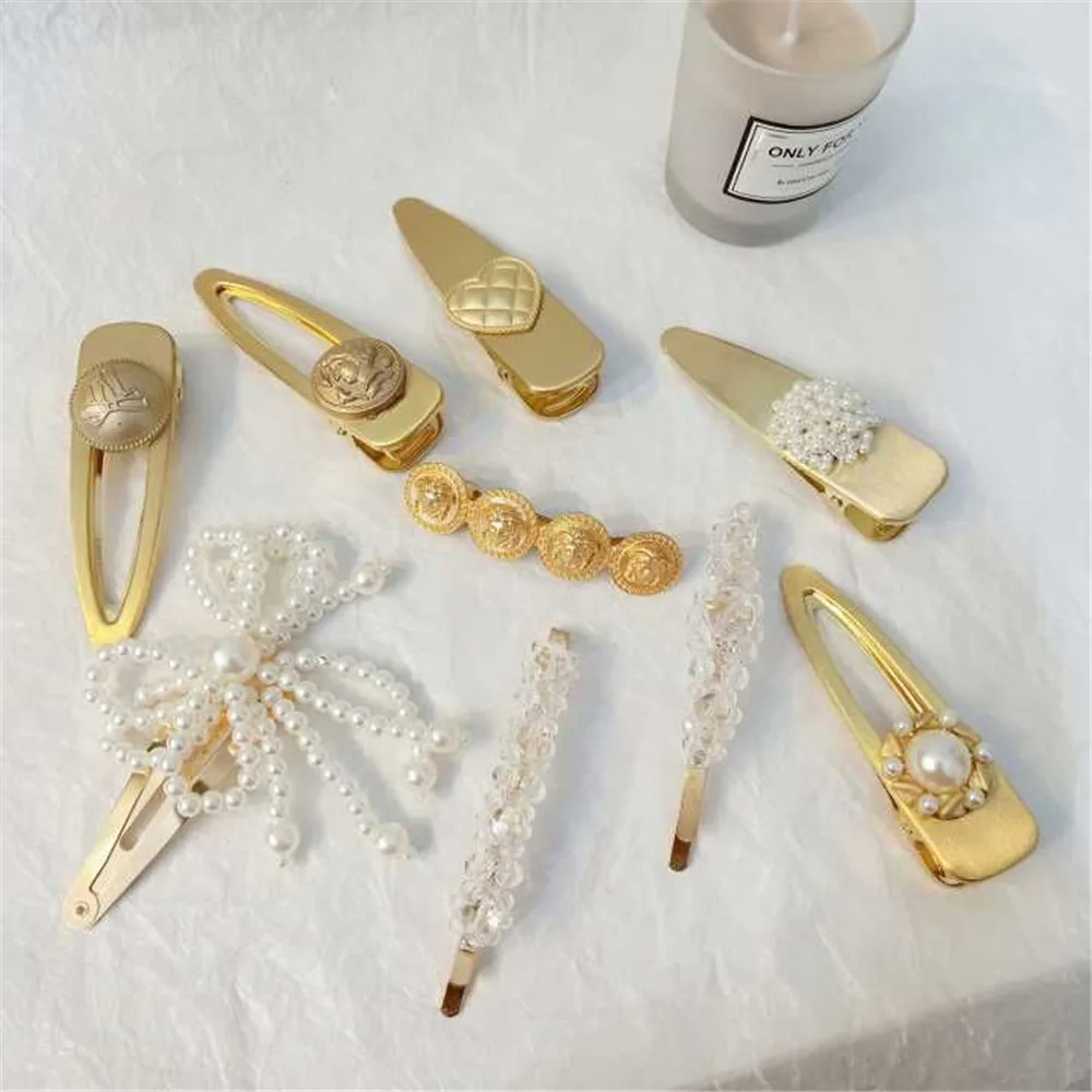 

2019 Korea 3Pcs/Set Pearl Metal Hair Clip Hairband Comb Barrette Hairpin Headdress Accessories Beauty Styling Tools New Arrival