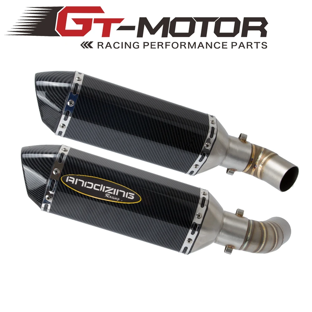 

Motorcycle Exhaust System Slip On Middle Pipe Link Pipe For DUCATI 696 Monster 696 2008-2014 796 795 Monster 2010-2014