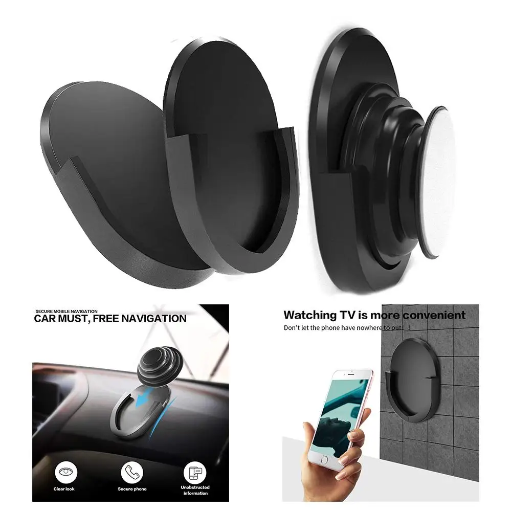 2Pcs Silicone Adhesive Holder Car Phone Mount Holder Accessory Airbag