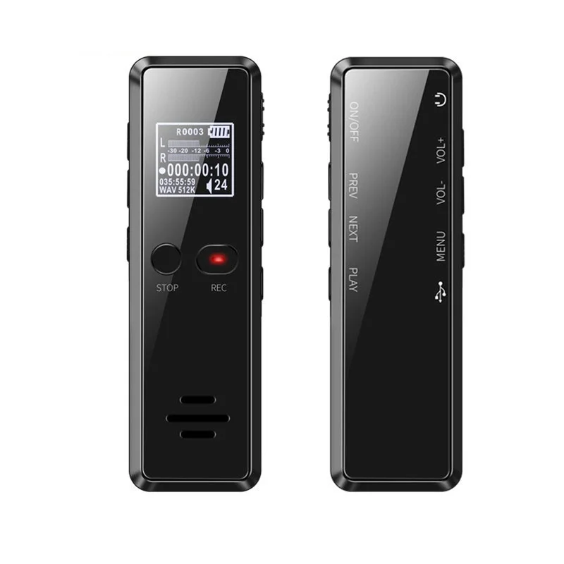 

Professional Mini Digital Voice Recorder 8G Metal OLED Display 1536Kbps Voice Actived Recorder Long Distance Audio Recorder Pen