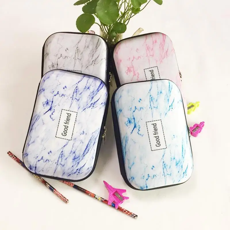 

New student stationery marble eva multi-function creative stationery box children's gifts large-capacity office stationery