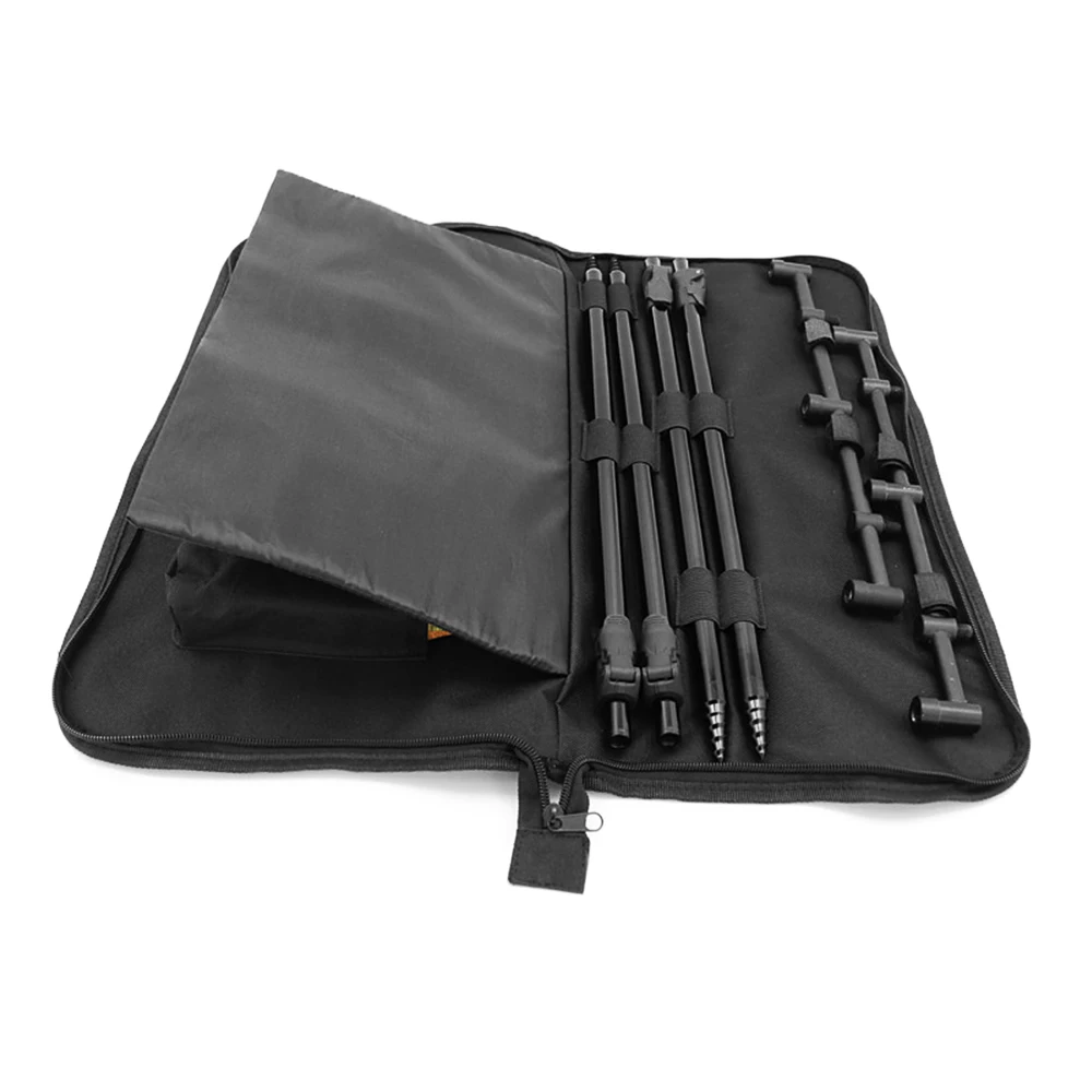 

Padded Fishing Tool Storage Bag Fishing Buzz Bar Organizer Fishing Bait Alarm Pouch Fisihing Bank Stick Bag Pesca