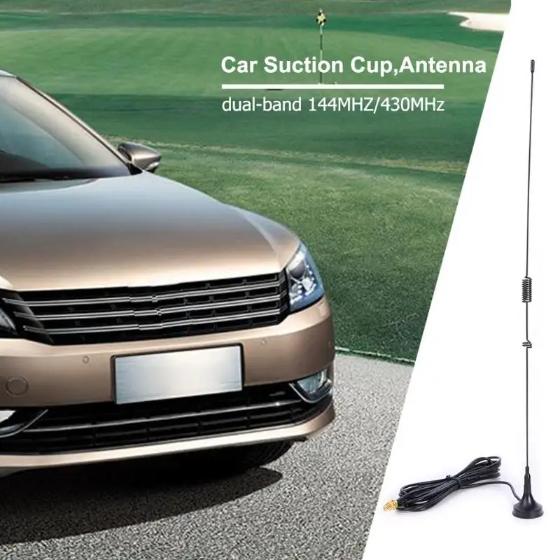 

UT-106UV SMA-Female Connector VHF/UHF Dual Band Car Suction Cup Antenna Mini-car-mounted sucker antenna Dual-band 144MHZ/430MHz