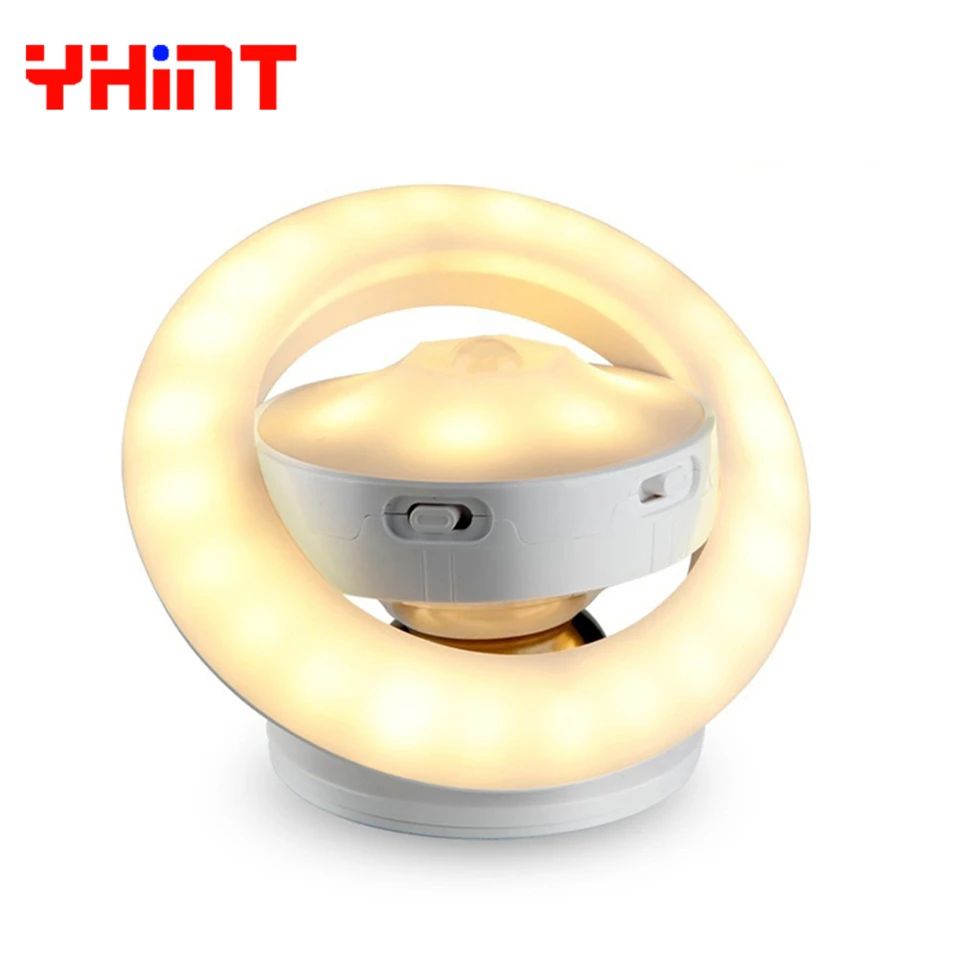 

Changeable Intelligent LED Human Body Induction sensor UFO portable Creative usb rechargeable led night light for Baby bedroom