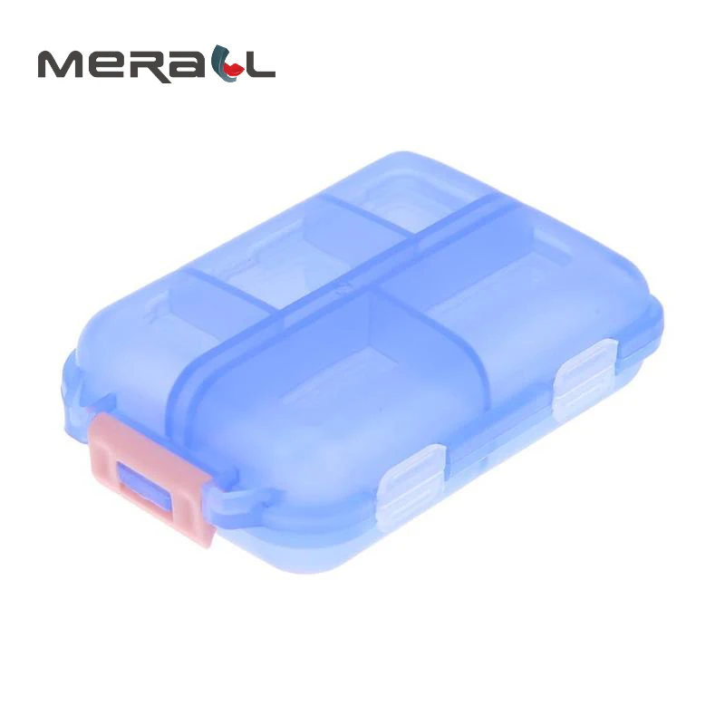 

1PCS 4 Colors 10 Grids Pill Box Medicine Tablet Week Pill Case Holder Storage Pill Organizer Container Health Care Drugs Tool
