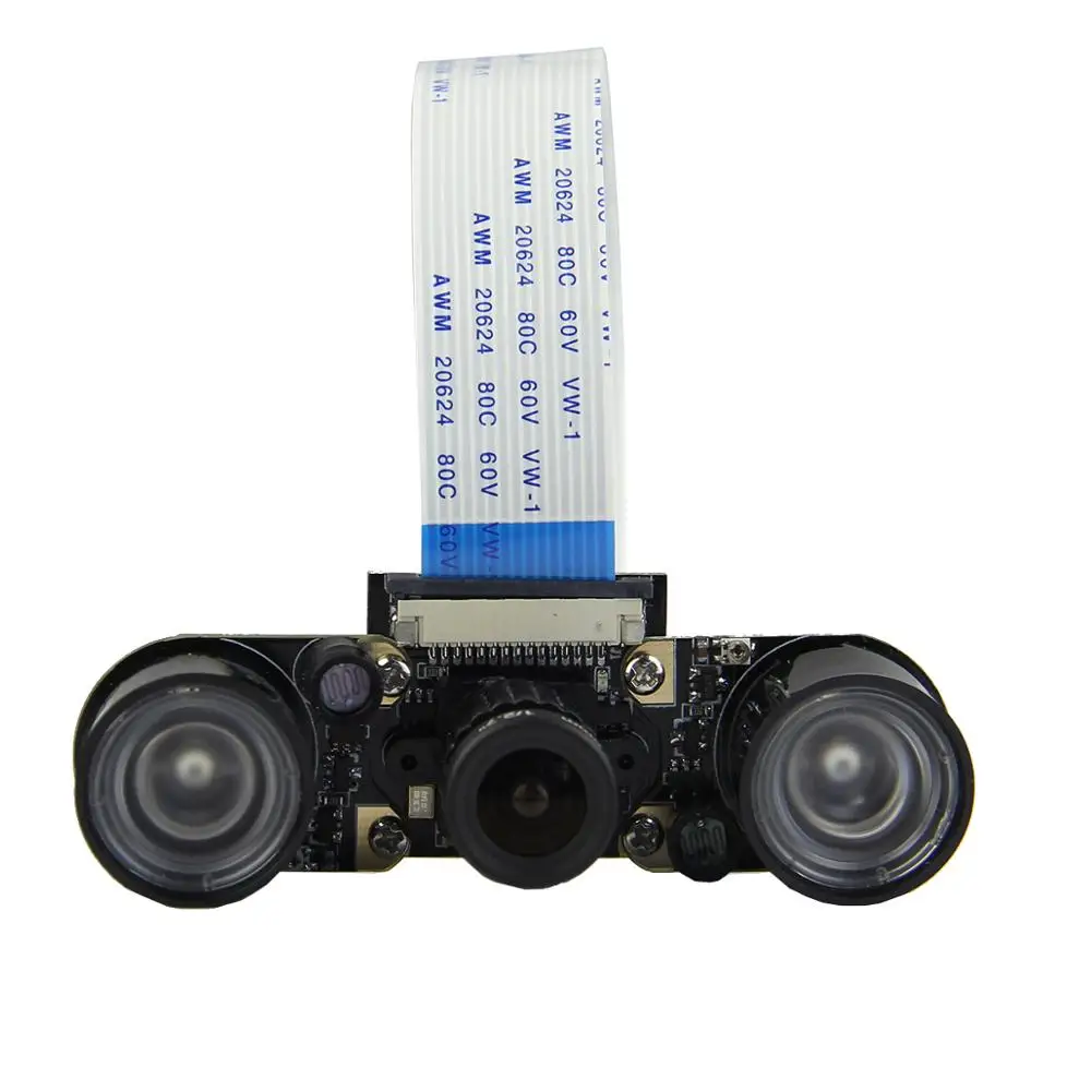 

Raspberry Pi 3 Model B+(plus) Camera Fisheye Adjustable Focus 160 Degree Viewing Angle Lens Night Vision NoIR Camera 1080p 5MP