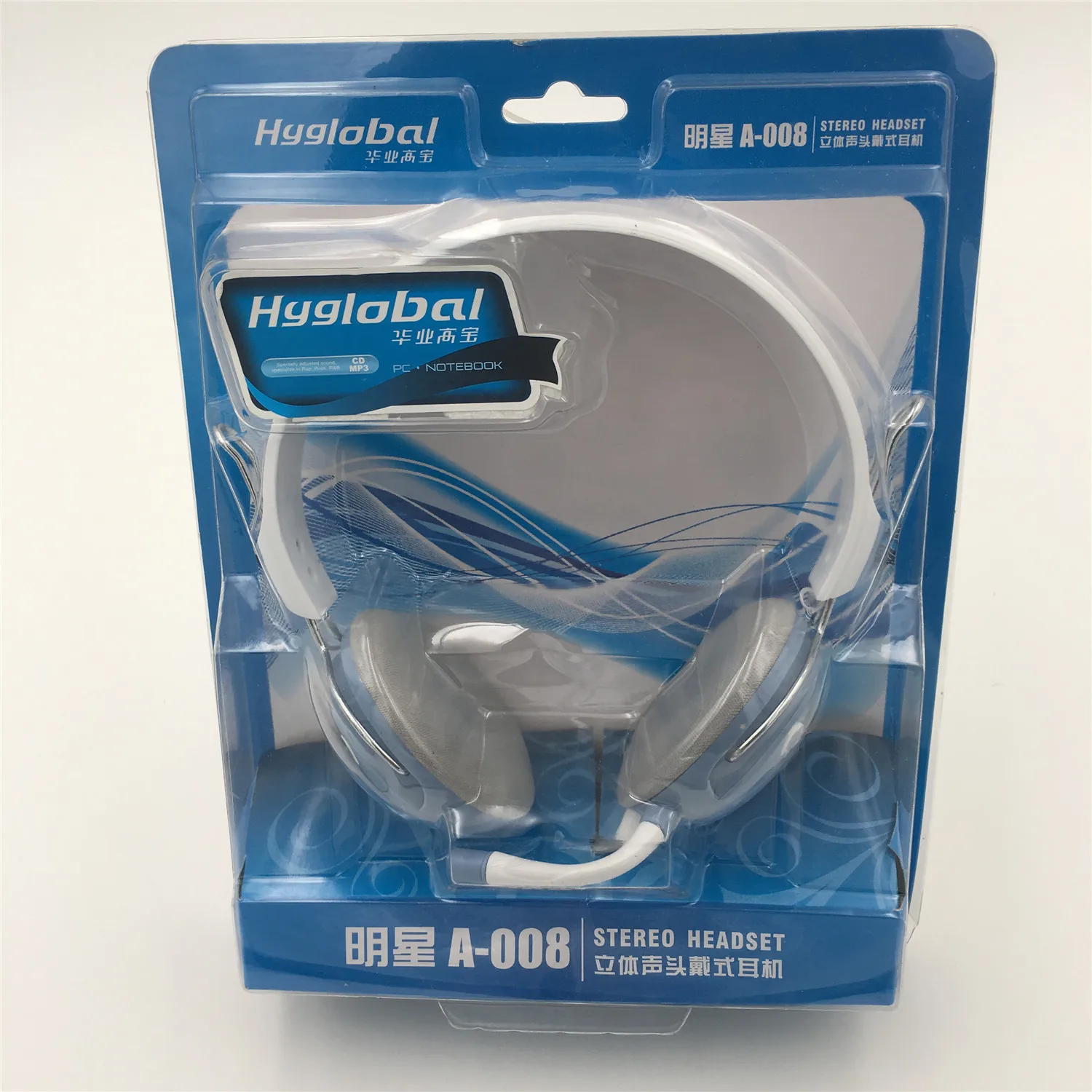 Global A 008 Headset 3.5mm jack Stereo Sound Gaming Headphone with