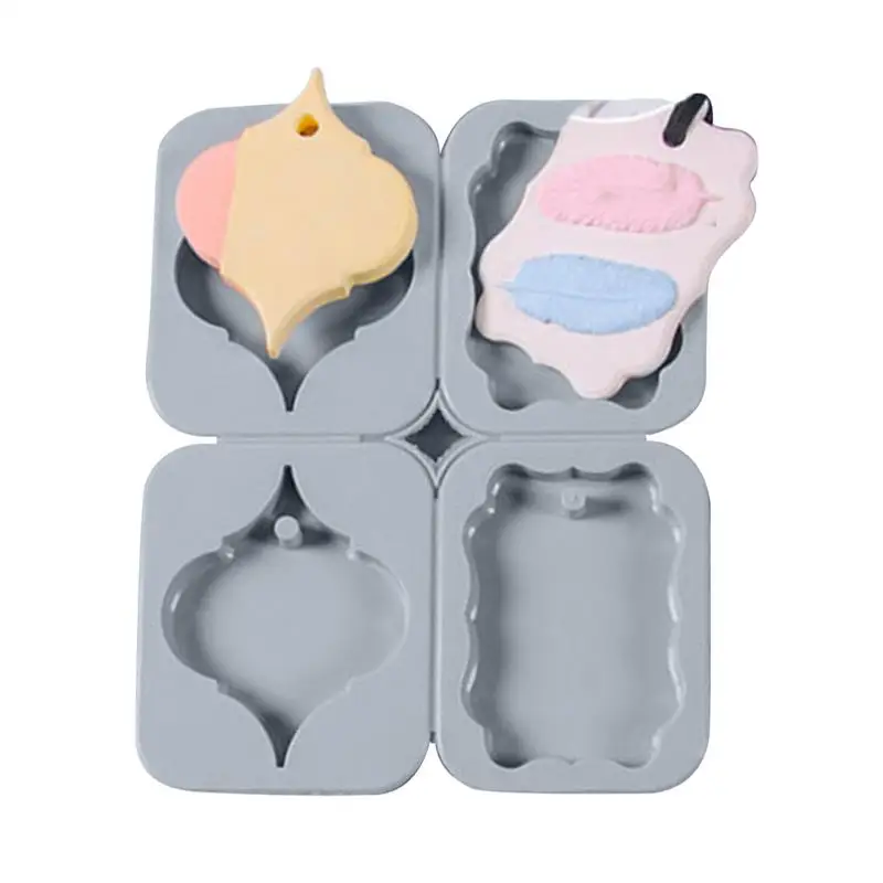 

4 Even Door Brand Silicone Aroma Mold Detachable Wax Sheet Mold for DIY Aromatherapy Plaster Handmade Soap Baking Silicone Mould