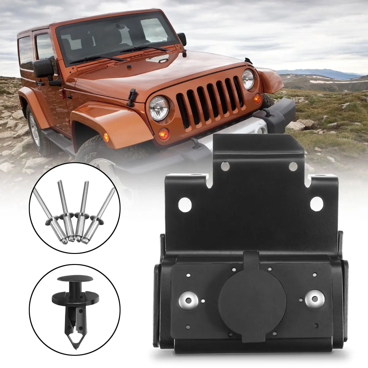 #7026128 интеллектуальная секция капота Болт замок для Jeep Wrangler JK 2007 2017 автомобильные