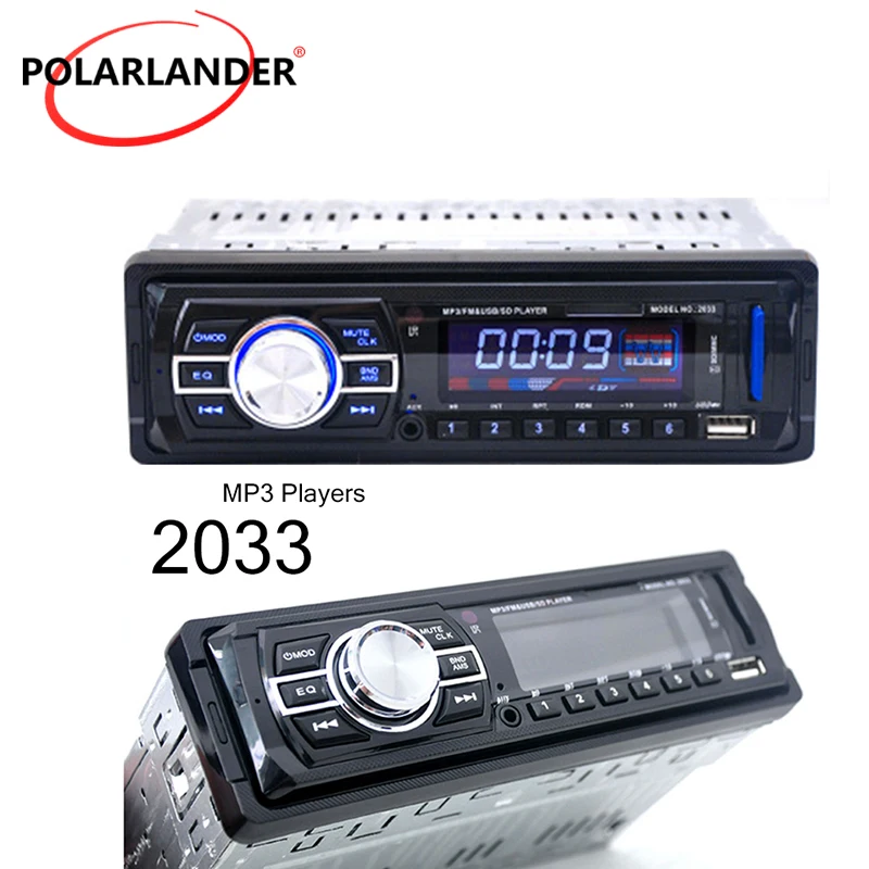 

Auto Stereo MP3 Player FM SD USB AUX-IN MP3 Player 1 Din Car Radio Player LED / LCD Display Remote Control 12V Vehicle Audio