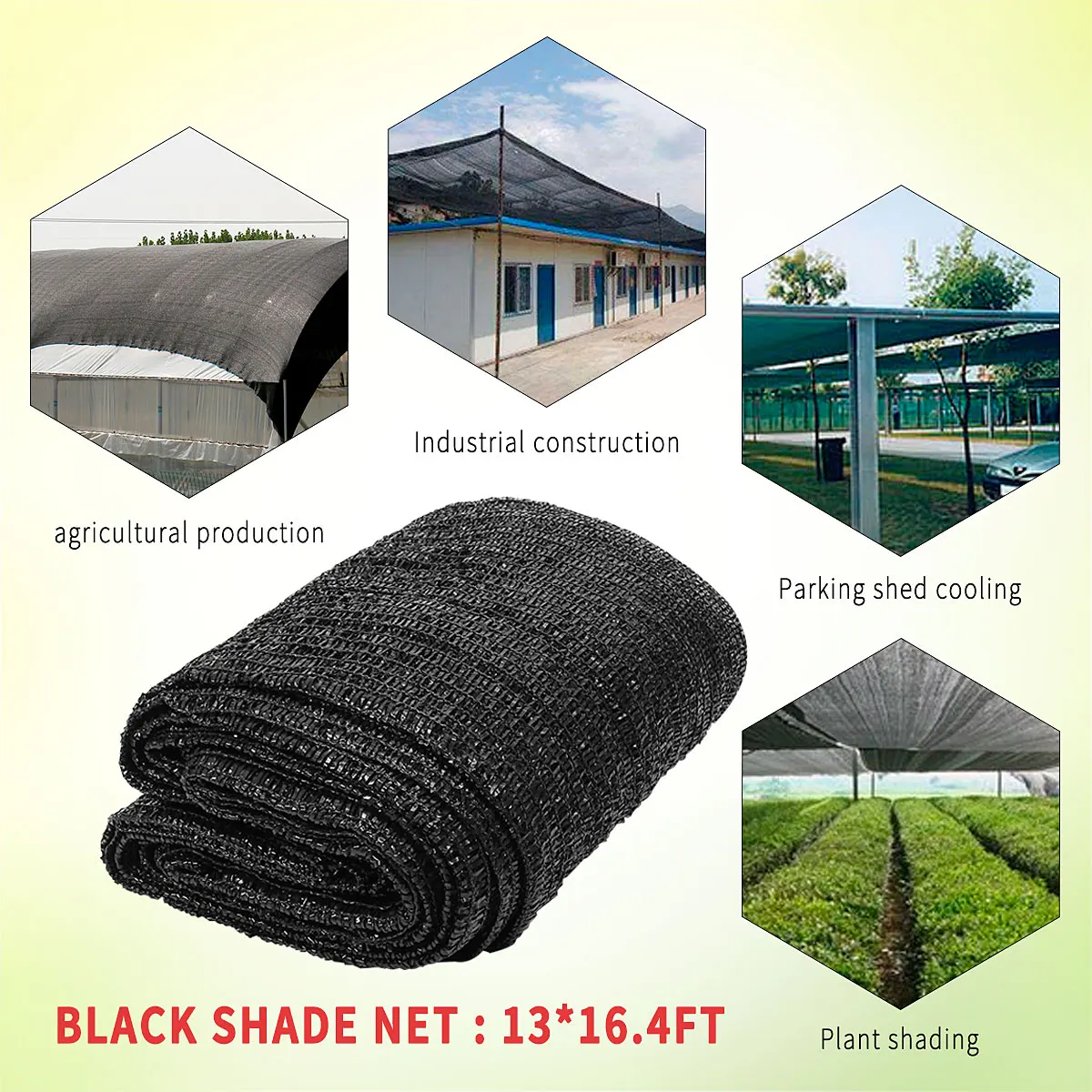

4x5m 40% Shade Cloth Net Sunblock Sun Shade for Garden Plant Vegetable Cover Parking Anti UV Sunshade Net PE Greenhouse Patio