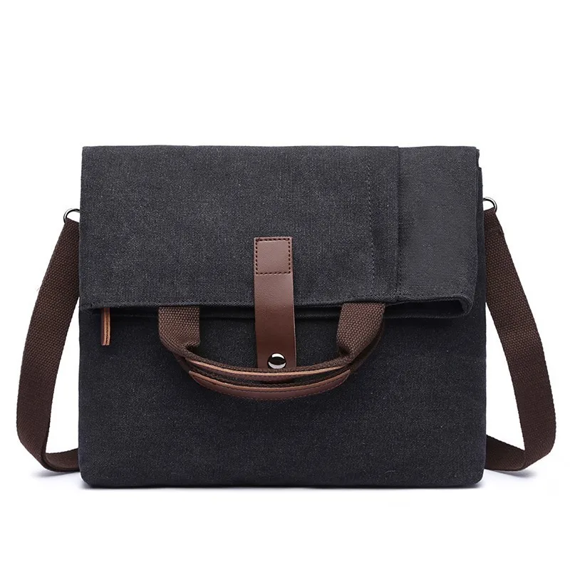 Bag Leather Vintage Men Messenger Shoulder Satchel School Briefcase Cross body