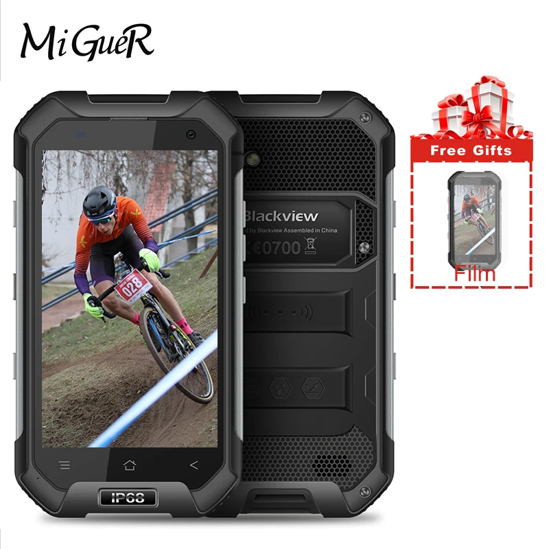 Blackview BV6000 IP68 водонепроницаемый мобильный телефон 4 7 ''HD MTK6755 Восьмиядерный 3G RAM
