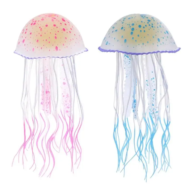 

Glowing Effect Vivid Silicone Jellyfish for Aquarium Fish Tank Decoration