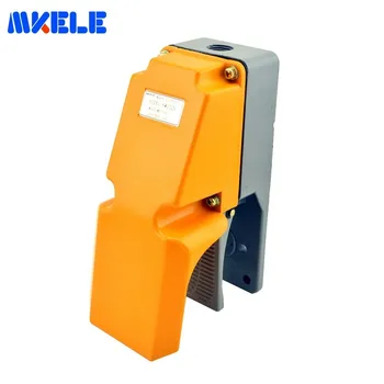 

Mklt-602 Electrical Foot Control Metal Case Aluminum Pedal Switch Pedal Switcher For Machine Tool Control Silver Contact