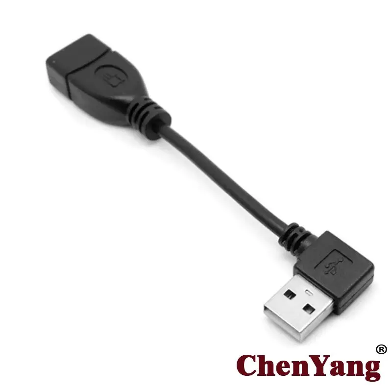 

Zihan 480M USB 2.0 Right Angled 90 Degree A Type Male to Female Extension Cable 0.1M