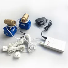 HIDAKA WLD-807 детектор утечки воды сигнализация для умного дома датчик кабель с 2 шт 1/" BSP NPT клапан 6 М ЕС/США штекер(DN15* 2