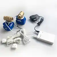 HIDAKA WLD-807 Water Leaking Detector Alarm for Smart Home Sensor Cable with 2pcs 1/2" BSP NPT Valve 6m Eu/US Plug(DN15*2)