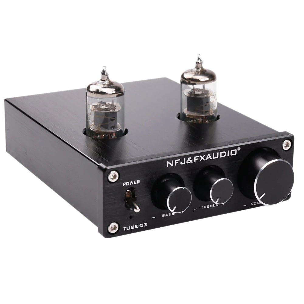 

NFJ&FXAUDIO FX-AUDIO TUBE-03 MINI Bile 6J1 Preamp Tube Amplifier Buffer HIFI Audio Preamplifier Treble Bass Adjustment Pre-amp