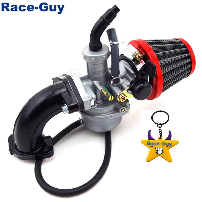 

22mm Carb PZ22 Carburetor 38mm Air Filter Intake Pipe For 110cc 125cc ATV Quad Trail Bike Pit Pro Dirt