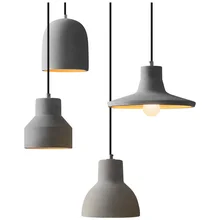 American Pendant Light Bedroom Lamp Cafe Bar Restaurant Pendant Lamp Kitchen Luminaire Concrete Cement Industrial Decor northern europe concise art fashion glass pendant light cafe bar restaurant livingroom library decoration lamp free shipping