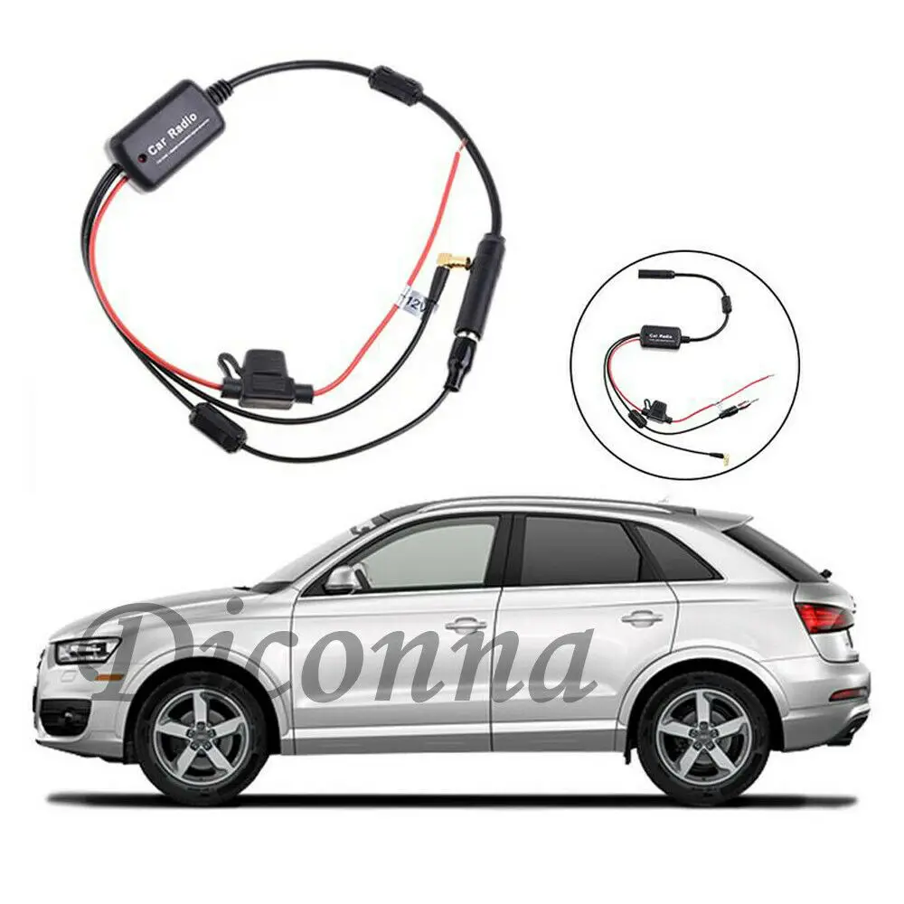 12V Универсальная автомобильная стерео радио Электронная Скрытая антенна FM/AM