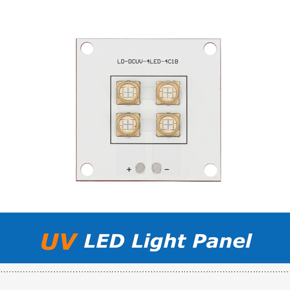 1 шт. 405nm 40 Вт УФ отверждения светодиодный светильник Панель источник лампа медная пластина с фиолетовыми бусинами для ANYCUBIC Photon SLA DLP части 3d принтера