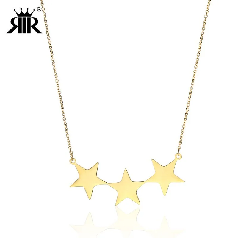 

RIR Dainty Star Choker Gold Star Necklace Stainless Steel Star Necklaces Dangle Star Pendant Necklace Gift For Her