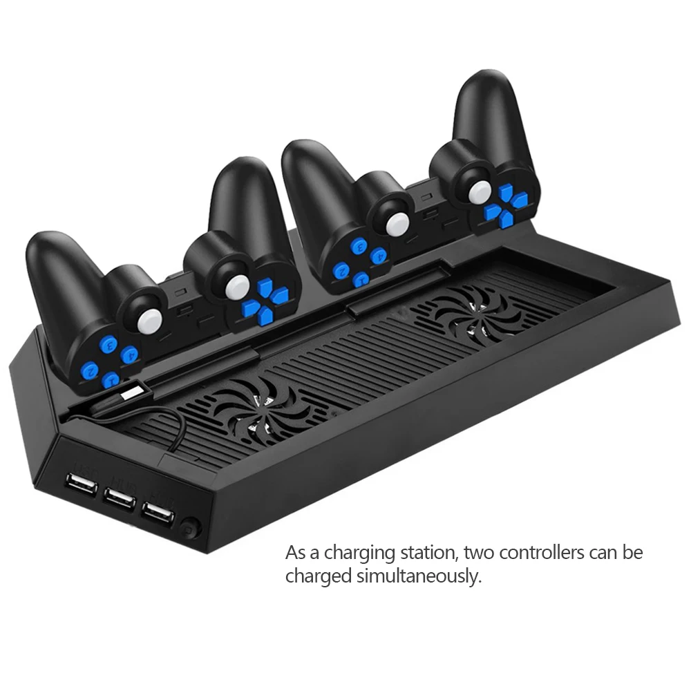 Вертикальная подставка для зарядки PS4 с 2 вентиляторами|Запасные части| |