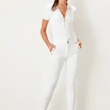 Trendyol/белые узкие джинсы с высокой талией на пуговицах TWOSS19LR0254