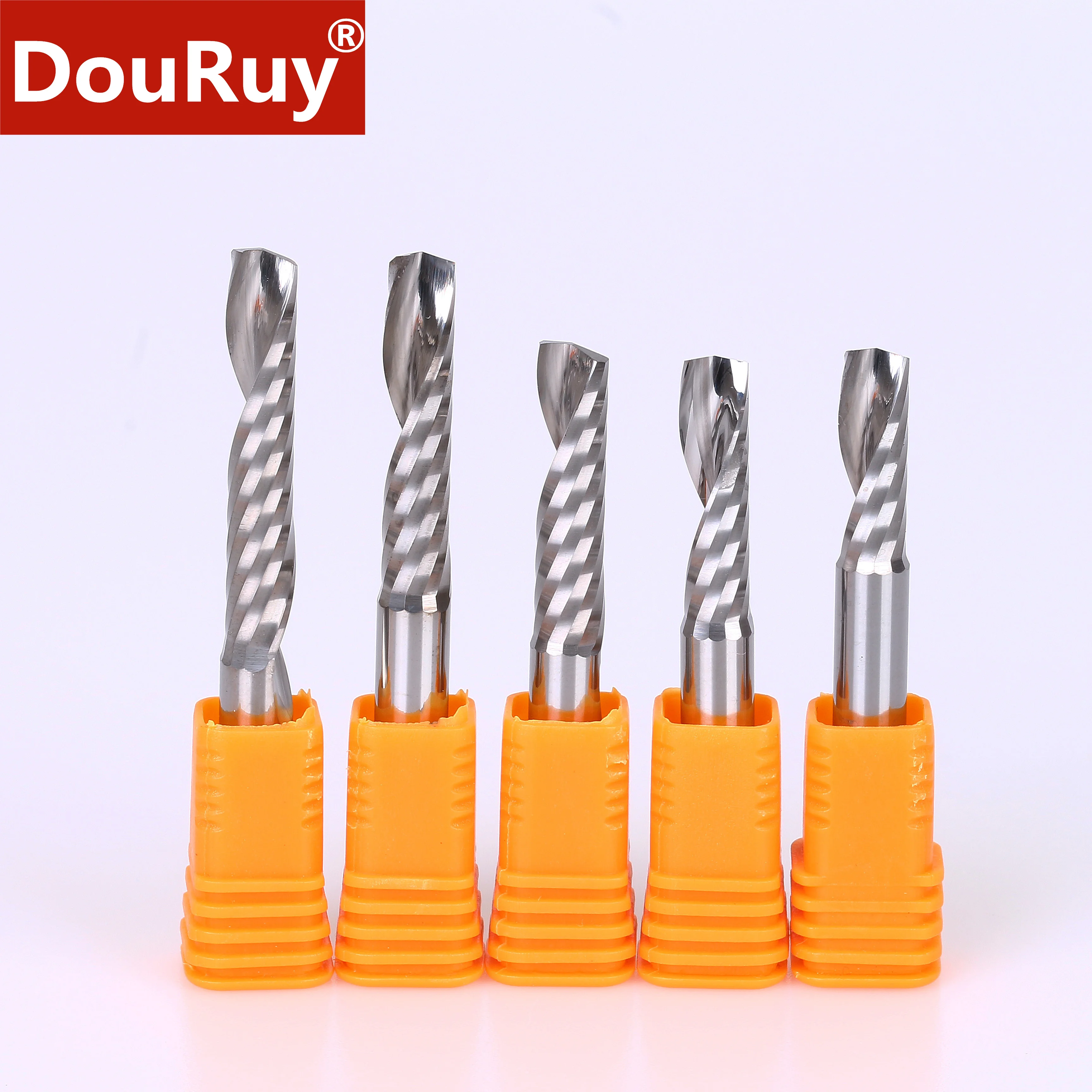 

5PCS shank dia 5mm/6mm/8mm one flute spiral router bits/cutting tools especially good for Lotus board, mdf & wood,