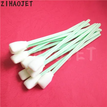 

100PCS 2packs 18CM print head clean swabs sticks for Seiko 510 1020 Large Format Inkjet Solvent Printer cleaning swaps buds foam