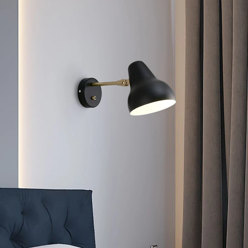 Реплика современный VL38 Настенные светильники креативный черный/белый AJ настенный светильник Светодиодные светильники для спальни