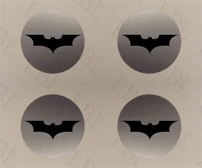 

4pcs Batman Returns Wheel Hub Rim Center Centre Cap decal stickers overlay 7.5cm