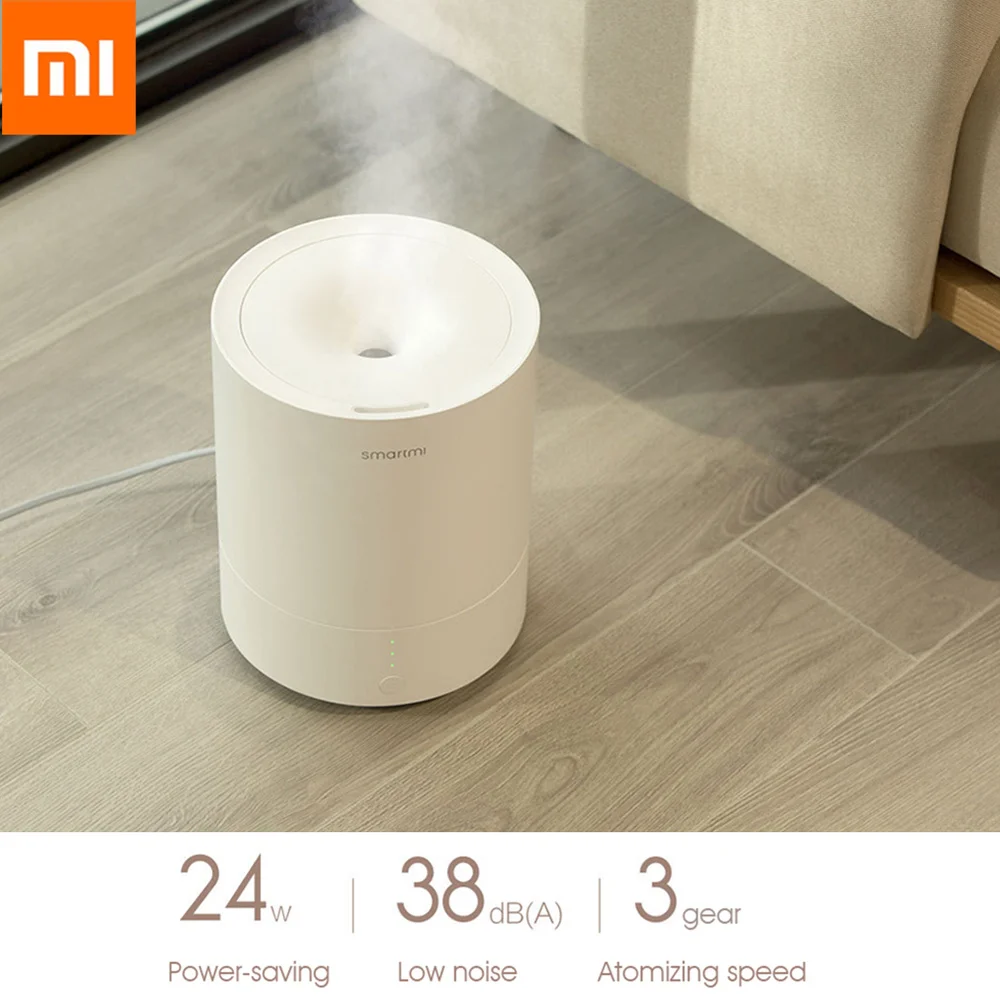 

Xiaomi Smartmi Air Humidifier High Spray Smart Purifier Fine Water Mist Cloud Maker Automatic Power Off With 3 Gear Speed 2.25L