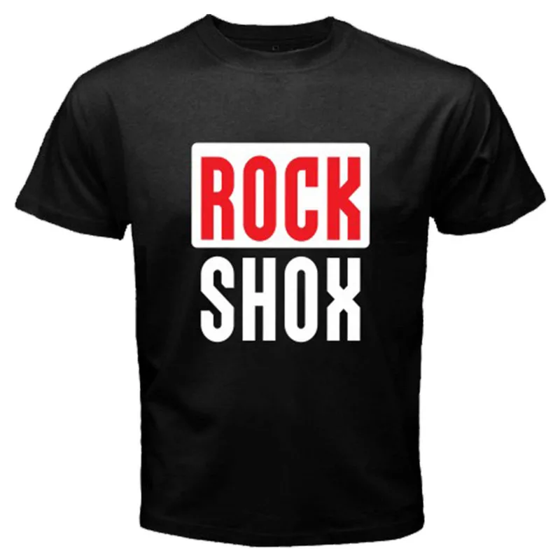 ROCK SHOX SUSPENSION MOUNTAIN BICYCLE T SHIRT Homme Tees O-neck Men Tops High Quality Men Tees Men Workout T Shirt