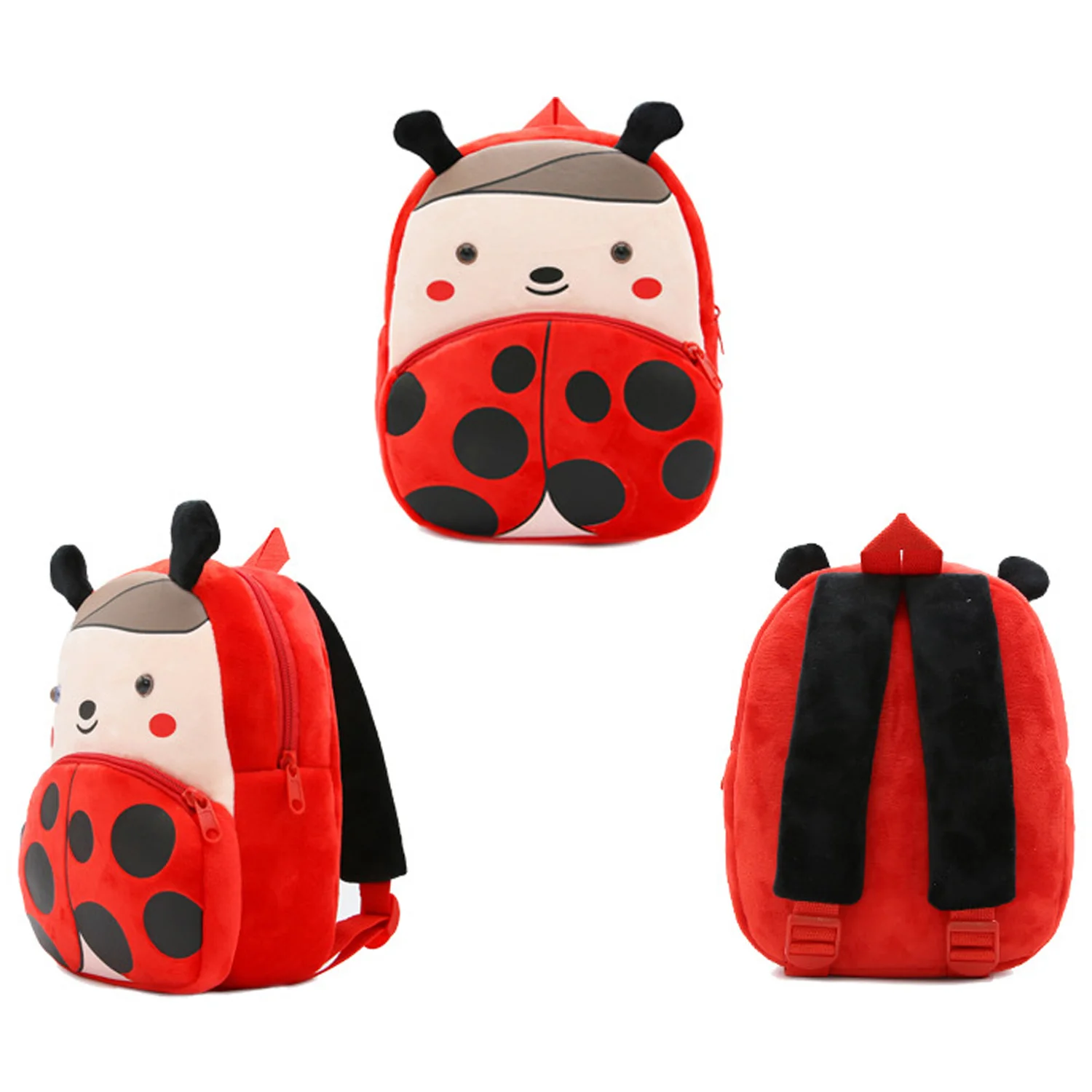 Дети Kawaii мультфильм мягкий короткий плюшевый рюкзак в форме животного Зебра