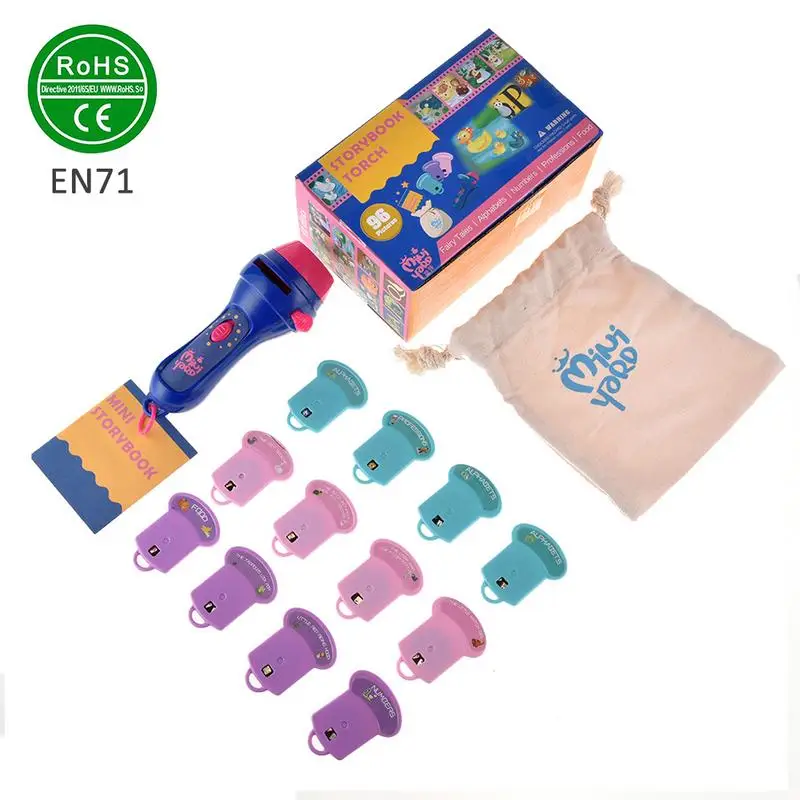 الأطفال التعليم المبكر العارض خرافة قصة الأطفال العارض مع 4 قصص 32 الصور مصباح يدوي نوع الطفل ألعاب تعلم