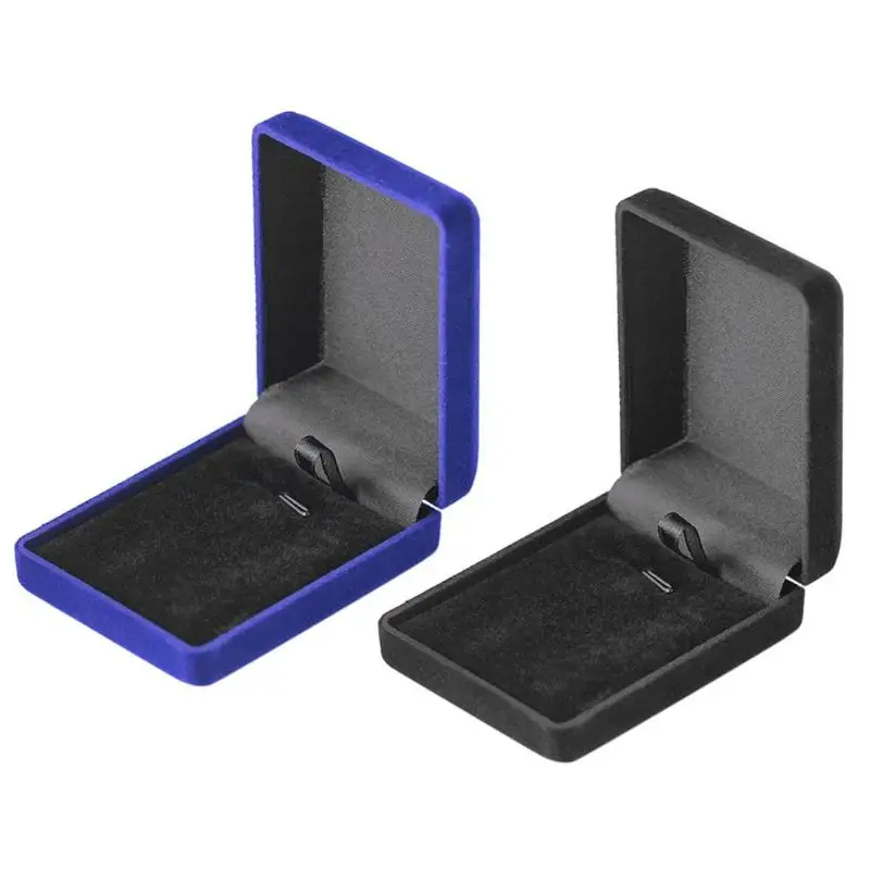 

Creative Engagement Black Velvet Ring Box Jewelry Display Storage Foldable Case For Wedding Ring Valentine's Day Gift Organizer