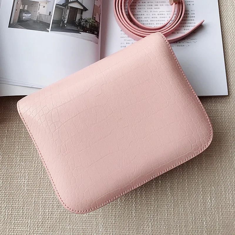Mode Flut Tasche Hand Schulter Rindsleder Koreanischen Pink Handtasche Einzelnen 2018 Frauen Leder Geldbörse Stil Marke qXxwFRPS